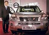 EXCITING X TRAIL: Nissan Motor India CEO & Managing Director Kiminobu Tokuyama launching the new Nissan X-Trail, in Mumbai on Wednesday. PTI
