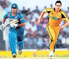 MS Dhoni left the Aussies in shock with an innings full of poise and power in Nagpur on Wednesday. AFP