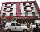 Holiday Hotel in Paharganj, where David Coleman Headley stayed during his Delhi visit in March 2009. PTI