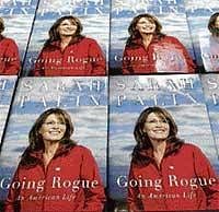 Copies of Sarah Palins book Going Rogue displayed on a pallet in the back room of a Costco shop in Orem, Utah, on Tuesday. AFP