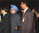 Prime Minister Manmohan Singh on his arrival at Geneva International airport on Saturday. PTI