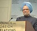 Prime Minister Manmohan Singh addresses the Council on Foreign Relations in Washington on Monday. AFP
