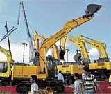 Machines In Motion: The 5th International construction equipment and construction technology trade fair at Excon 2009  BIEC in Bangalore on Wednesday. Dh Photo