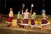 Stills of Fiddler on the roof drama staged by students of Amber Valley school in Chikmagalur. DH Photo
