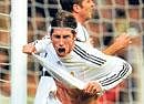 Real Madrids Sergio Ramos erupts in celebration after netting the opening goal on Saturday. AFP