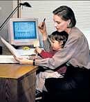 Mothers are hired on part-time basis rather than 24x7.