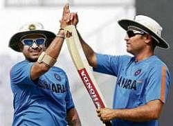 AWESOME DUo: India will once again rely on the Sachin-Sehwag pair for an explosive start at Nagpur. AFP