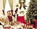 Delightful: Families usually get together for a grand Christmas dinner.