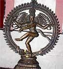 ARTISTIC: A statue of Nataraja at the exhibition.