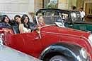 Beauties on the road: Girls participating in a Vintage and Classical Car and Bike Parade for a cleaner and greener Bangalore organised by The Karnataka Vintage and Classic Car Club and Transport Department in Bangalore on Sunday. DH photo
