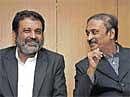 talking heads: Director, Human Resources, Infosys, T V Mohandas Pai and Bangalore University Vice Chancellor Dr N Prabhu Dev at a public lecture organised by Bangalore University and Institute for Social and Economic Change (ISEC) in Jnanajyothi seminar hall in Bangalore on Saturday. DH  photo