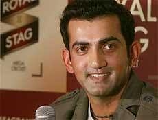 Gautam Gambhir during a press conference, in New Delhi on Tuesday. PTI Photo