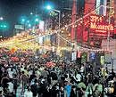 A file photo of revellers ringing in the New Year in the City.