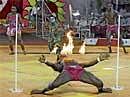 Tough Act: The African fire eater.