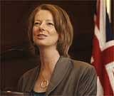 Australia's Deputy Prime Minister Julia Gillard
