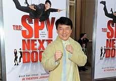 Jackie Chan arrives at the premiere of The Spy Next Door on Saturday. AP