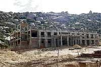 New Address: The new building of the Post Graduate Centre of BU, which is under construction on the outskirts of Kolar. DH Photo