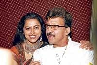 Actress Suhasini and Late Vishnuvardhan during the launch of Master.