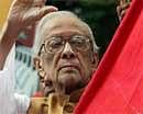 In this file photograph taken on September 4, 2007, Communist Party of India (Marxist) (CPI-M) Jyoti Basu attends a protest in Kolkata. AFP