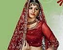 Maroons double up as bridal lehengas.