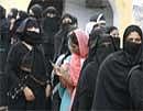 Indina Muslim women, clad in burqa. File Photo