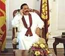 Sri Lankan President Mahinda Rajapakse looked set for victory in a bitterly fought election. AFP