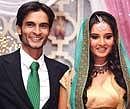 Sania Mirza and Mohammed Sohrab Mirza at their engagement ceremony in Hyderabad on July 10, 2009. File Photo/AFP