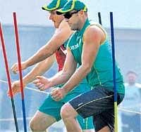 SA skipper Graeme Smith (left) and Jacques Kallis during a training session. PTI/AFP