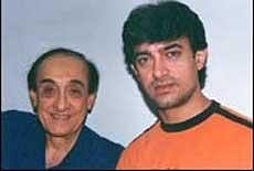 A file photo of Tahir Hussain with son Amir Khna