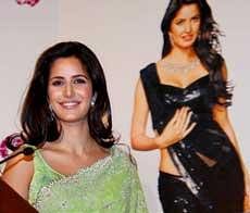 Bollywood actress Katrina Kaif arrives to receive "Excellence in Performing Art Award 2009" from Assocham Entertainment and Media Committee in New Delhi on Wednesday. PTI