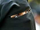 Woman in Islamic veil