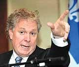 Quebec premier Jean Charest addressing the State officials and captains of industry in Bangalore on Wednesday.