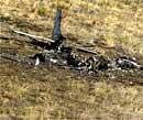 The scene of plane accident in Colorado. AP