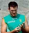 South African captain Graeme Smith during a practice session at Eden Garden in Kolkata on Friday. PTI