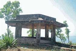 A view of the dilapidated condition of Nehru Mantapa