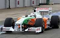 Force India rookie driver eighth in tests