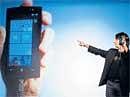 Microsoft's Joe Belfiore demonstrating the new features refurbished Windows 7 mobile software. NYT