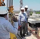 inspection: BMRCL Chairman Dr Ramachandran reviewing the progress of Bangalore Metro Project on Monday. DH Photo