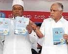 AT THE LAUNCH Chief Minister B S Yeddyurappa launched the Cauvery IV Phase 2nd Stage water supply project at Banashankari in Bangalore on  Thursday .Also, seen is BWSSB  Minister Katta Subramanya Naidu. DH Photo