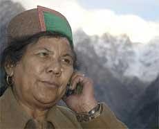 Social activist Rattan Manjari, who is working to secure property rights for  tribal women of Himachal Pradesh. IANS