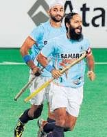 KEY MEN: India will expect skipper Rajpal Singh (right) and Sandeep Singh to come good against Argentina. AP