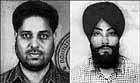 Nirmal Singh (left) and Harinder Singh, alleged Babbar Khalsa International terrorists against whom the Punjab police have announced a reward of Rs 5 lakh. PTI