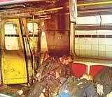Aftermath: Blast victims lie in a subway train hit by an explosion at Moscows Lubyanka  station on Monday shortly after the blast.  Ap/life news