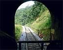Tunnel Vision: Travelling by train in the district is a unique experience, thanks to the many tunnels and the lush greenery surrounding them. Photo by Shivakumar Kanasogi