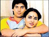 Been there done that : Former Pak cricketer Mohsin Khan and yesteryear Bollywood actress Reena Roy.