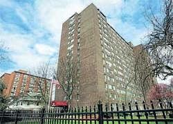 Rowan Towers in Trenton, New Jersey, which was the site of  the weekend party which went wrong. AP