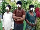 Three of the four victims who lost their eyesight. dh photo