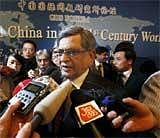 External Affairs Minister S M Krishna answers the questions of reporters after delivering a speech at China Institute of International Studies, Beijing on Tuesday. AP