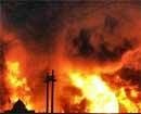 A major fire broke out at a foam factory near Bagaru village about 40 kms from Jaipur on Friday night. PTI