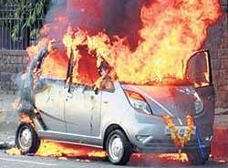 Owner of Nano that caught fire seeks Rs 15 lakh from Tatas